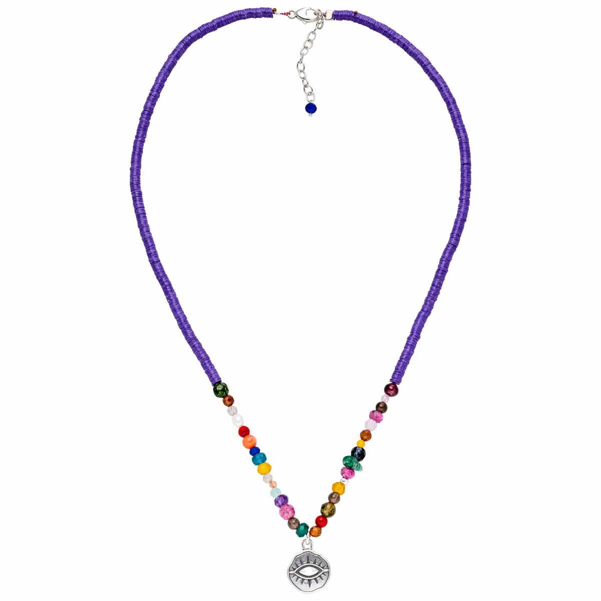 Yoga Schutz-Choker EYE, Silber