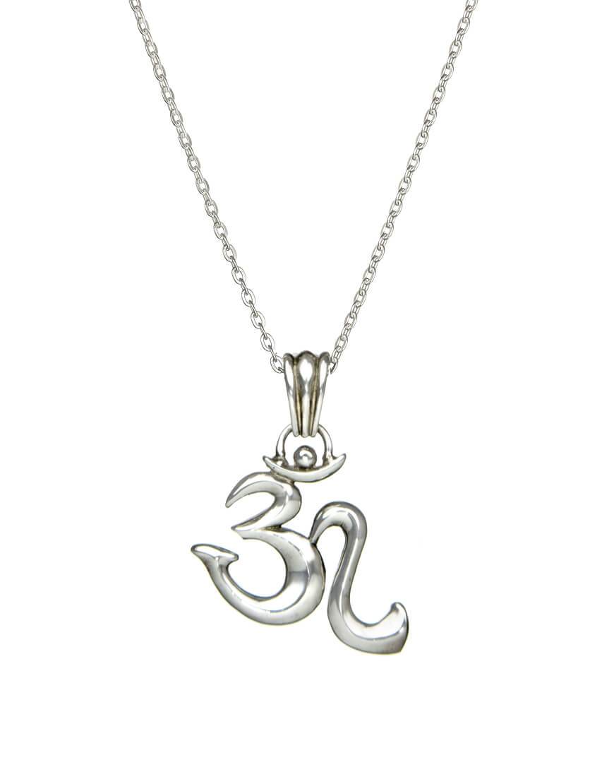 Yoga Mantra Amulett OM, Silber