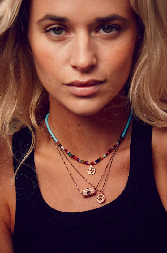 Yoga Schutzkette EYE, Roségold