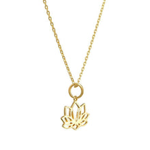 Laden Sie das Bild in den Galerie-Viewer, Buddha Lotus Halskette, Gold