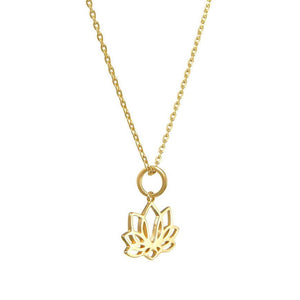 Buddha Lotus Halskette, Gold