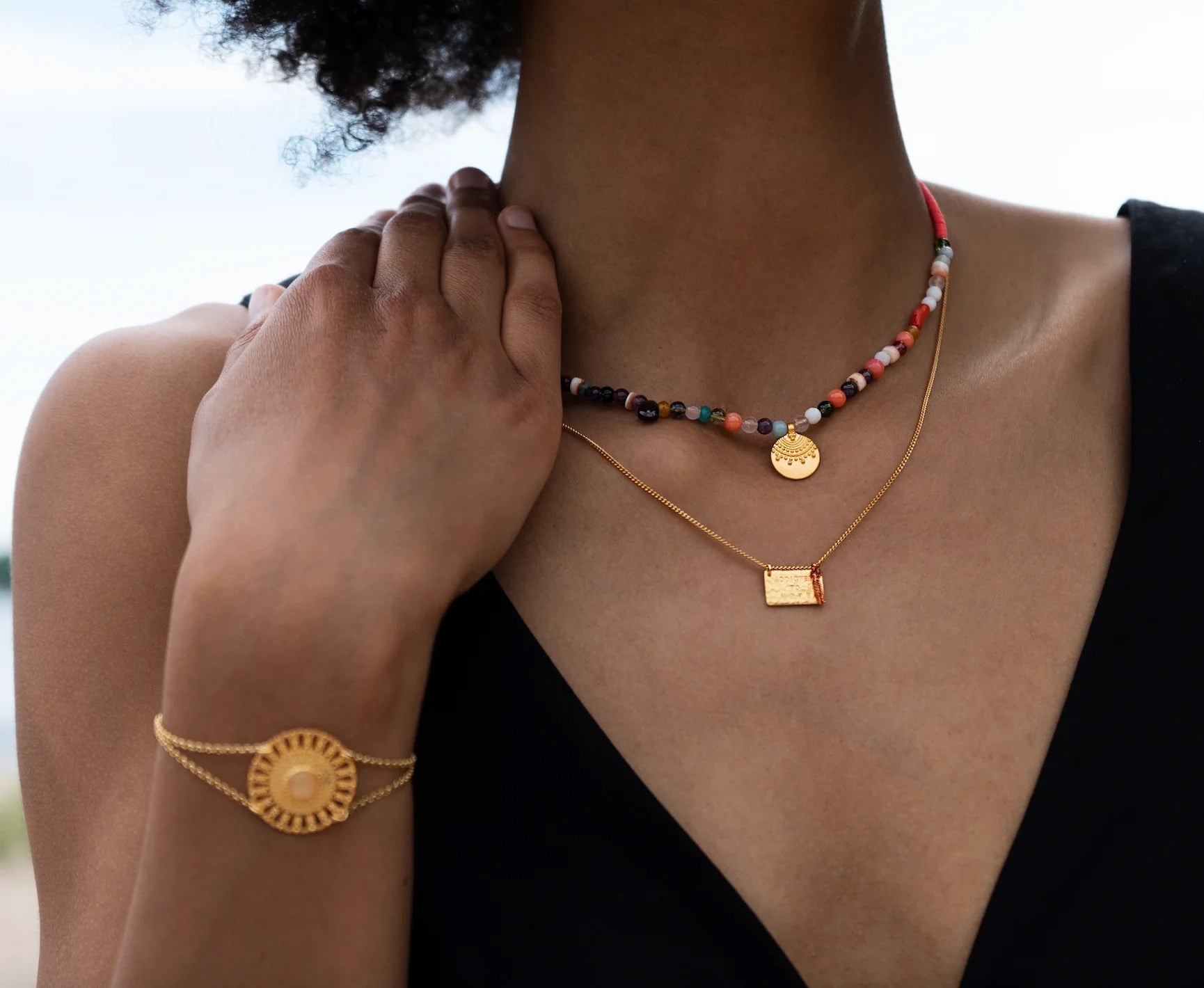 Yoga Halskette Love Chain HOPE, Roségold