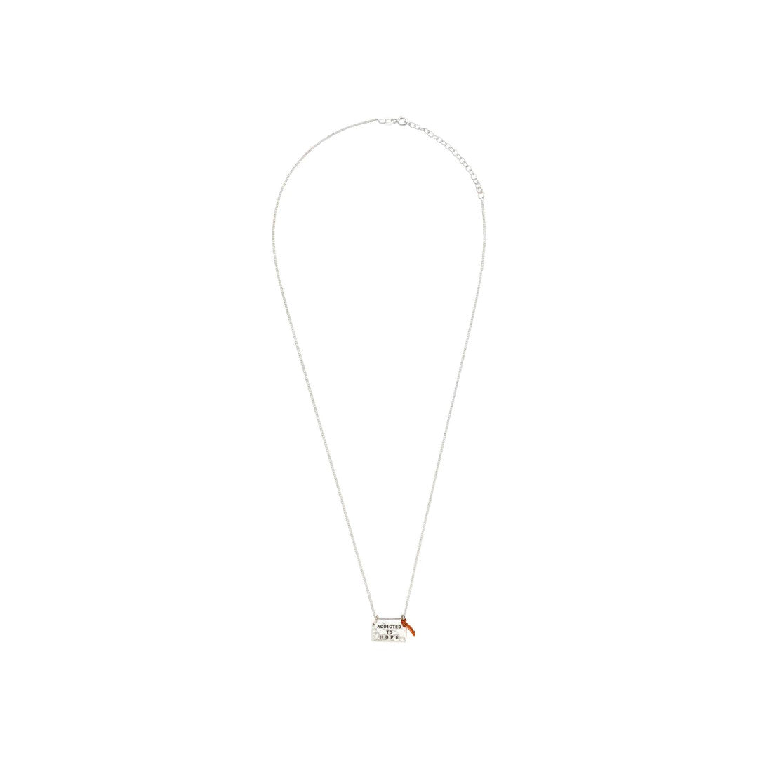 Yoga Halskette Love Chain HOPE, Silber