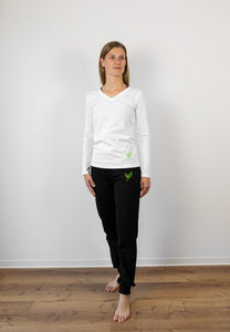 Yoga Langarm-Shirt BASIC , Weiß