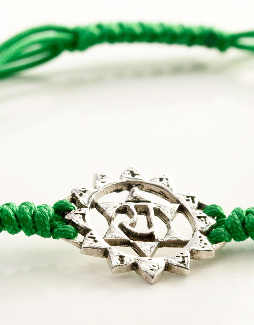 Chakra Armband ANAHATA, Silber