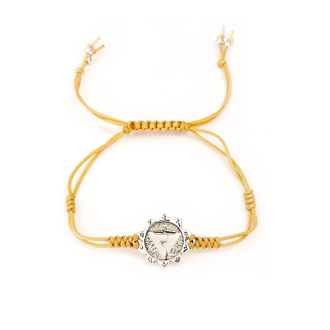 Chakra Armband MANIPURA, Silber