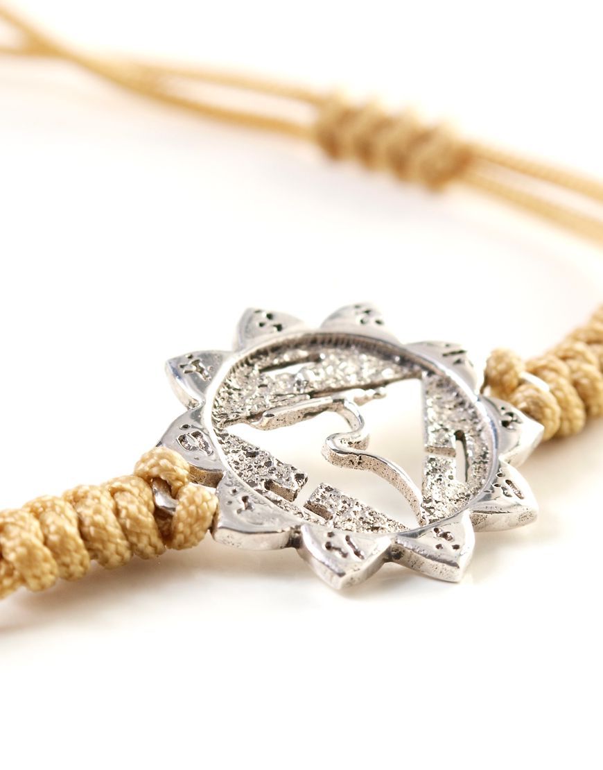 Chakra Armband MANIPURA, Silber