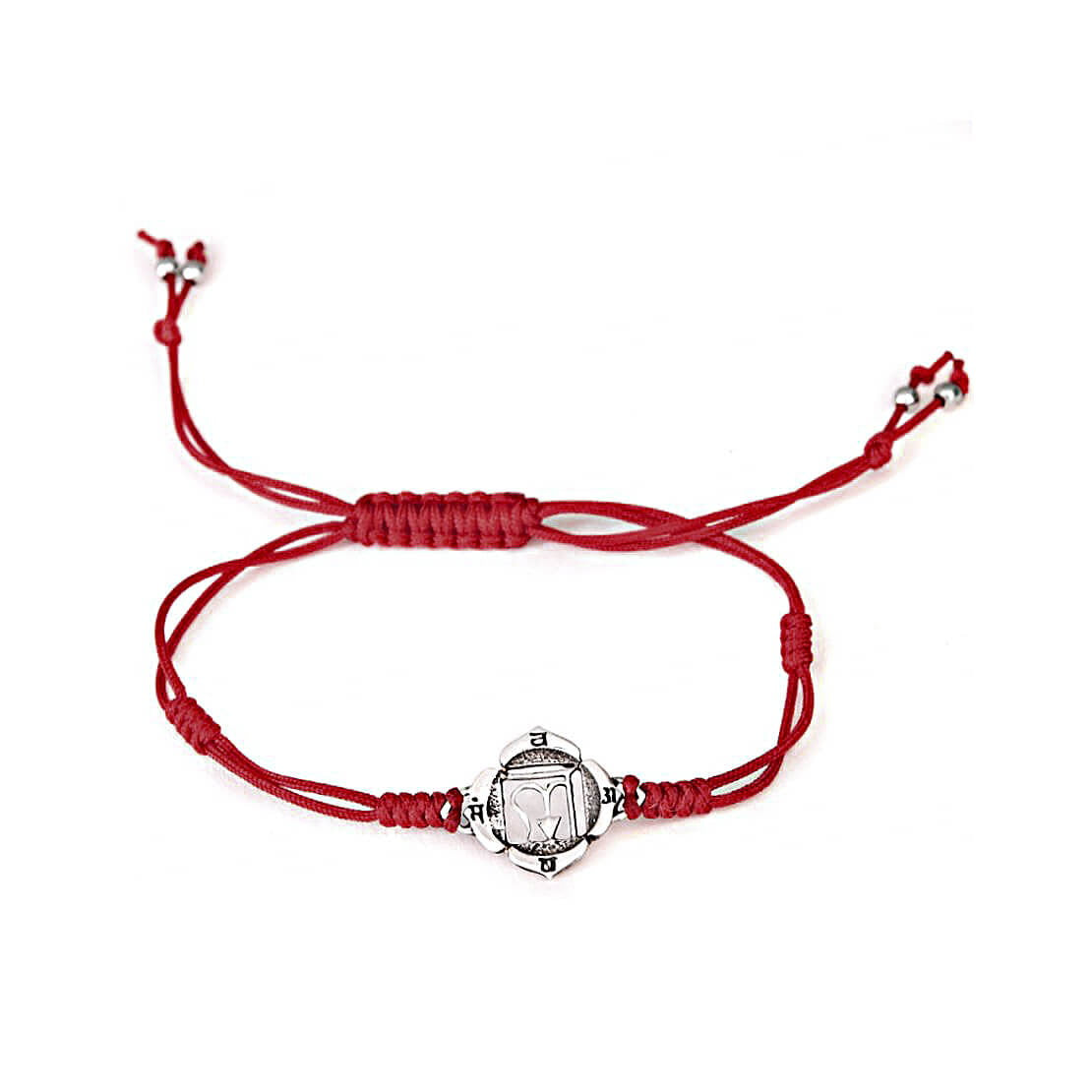Chakra Armband MULADHARA, Silber