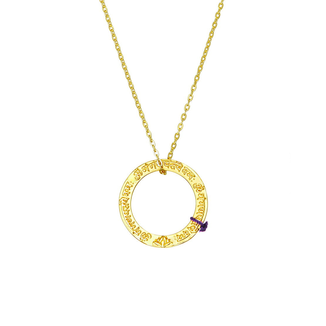 Amulett TARA Mantra mini, Gold
