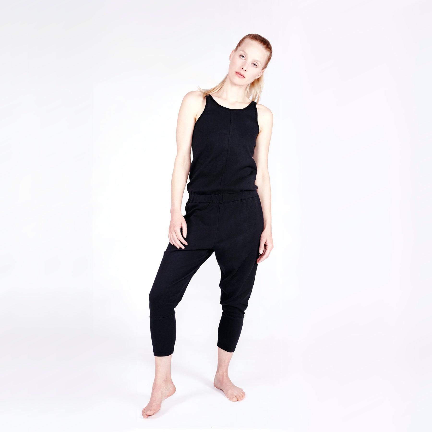 Black yoga jumpsuit shop