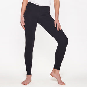 Yoga Leggings lang, "Soft Black"