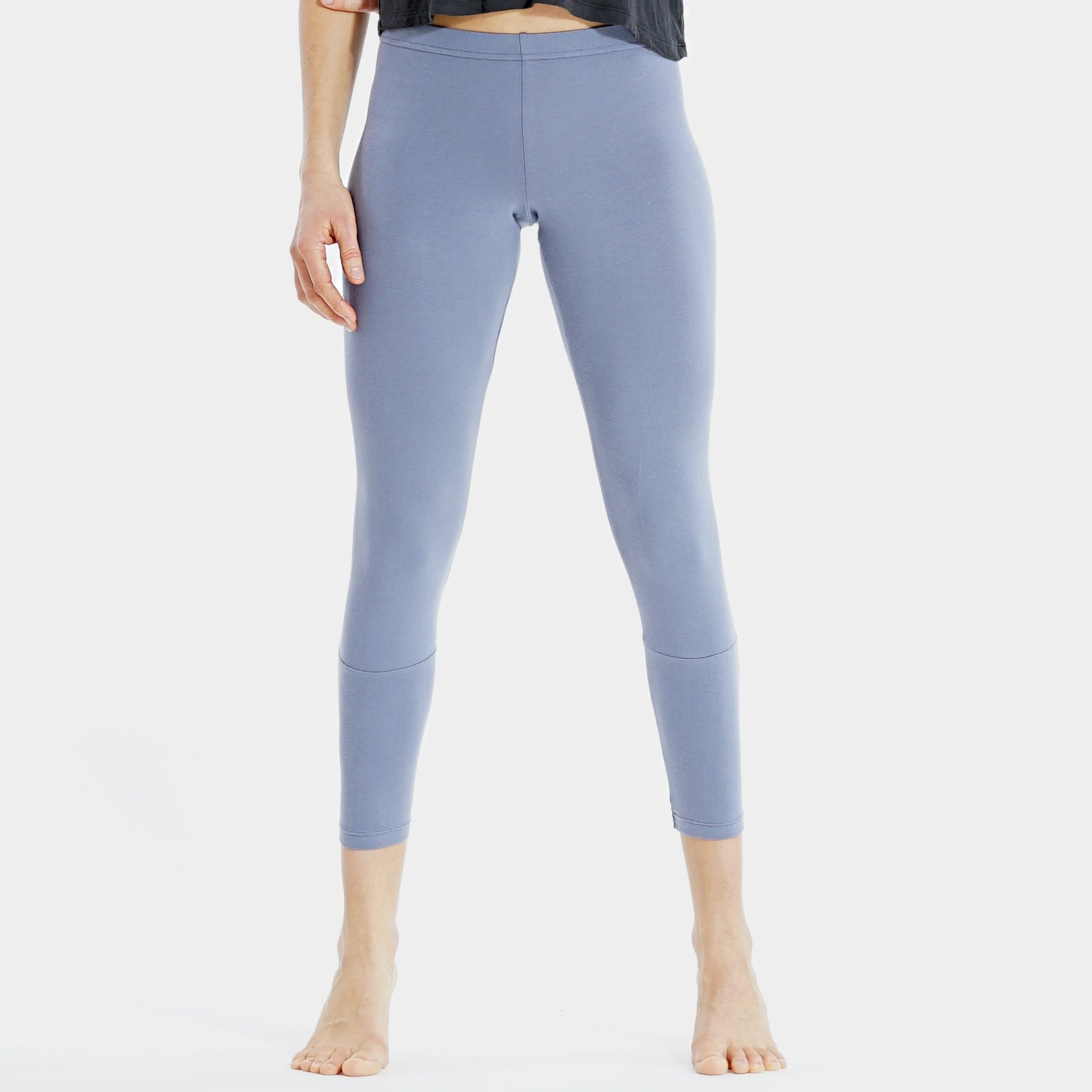 Yoga Leggings 7/8 BLUE, Biobaumwolle