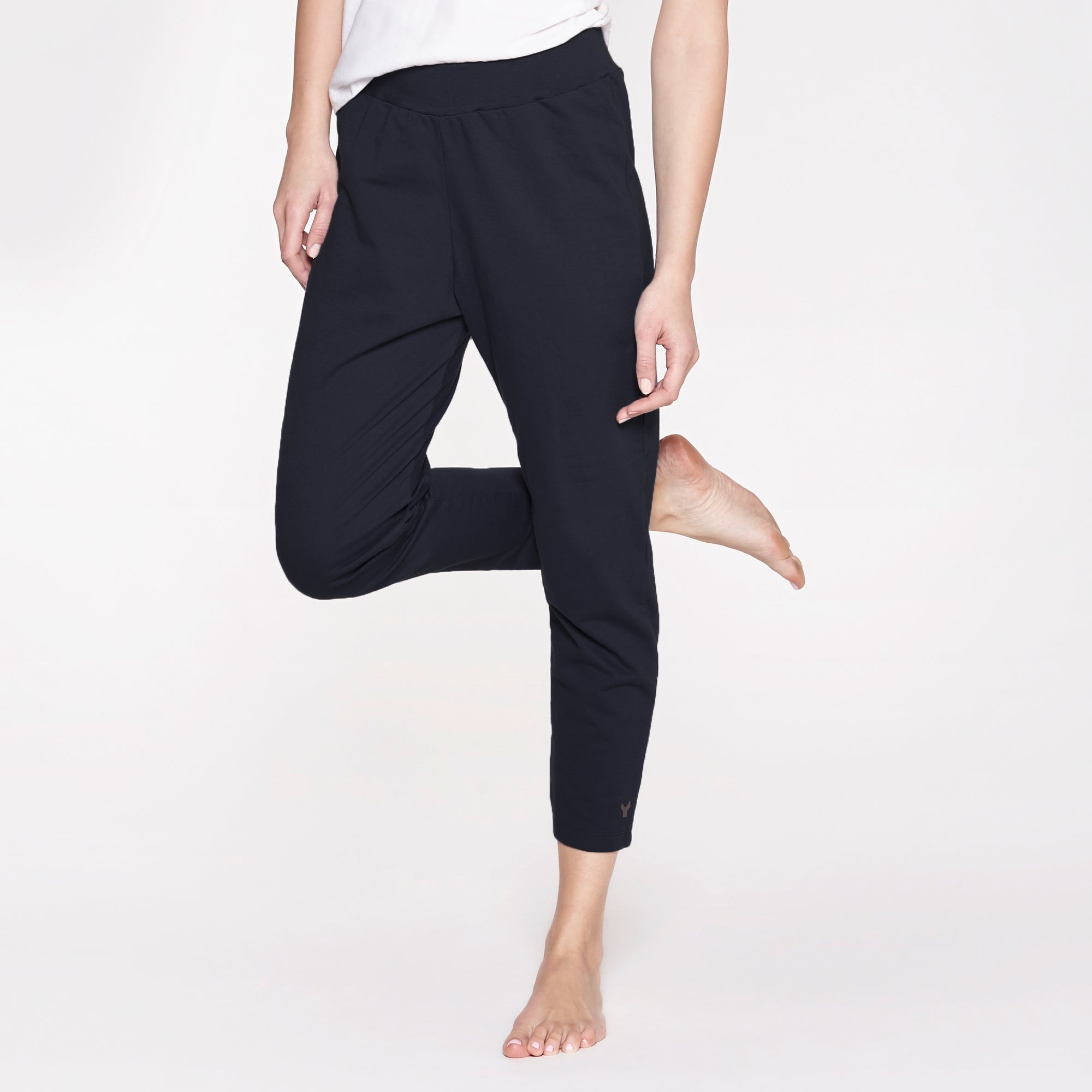 Weite Yoga-Hose SOFT, Schwarz