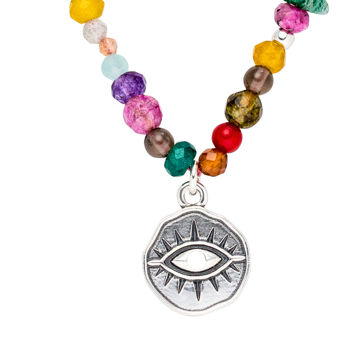 Yoga Schutz-Choker EYE, Silber