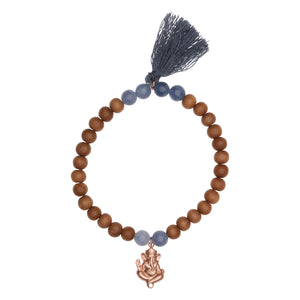 Shanti Yoga Armband GANESHA, Sandelholz