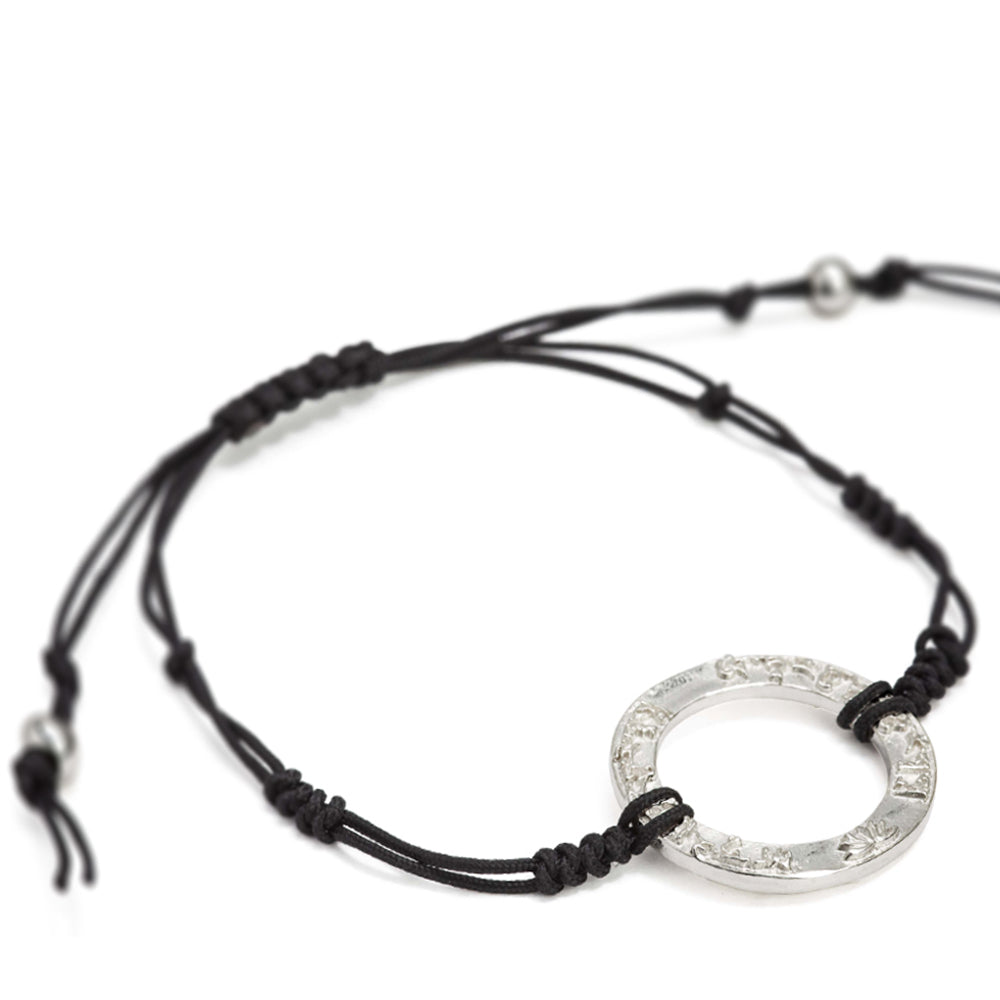 Yoga Mantra-Armband TARA, Silber