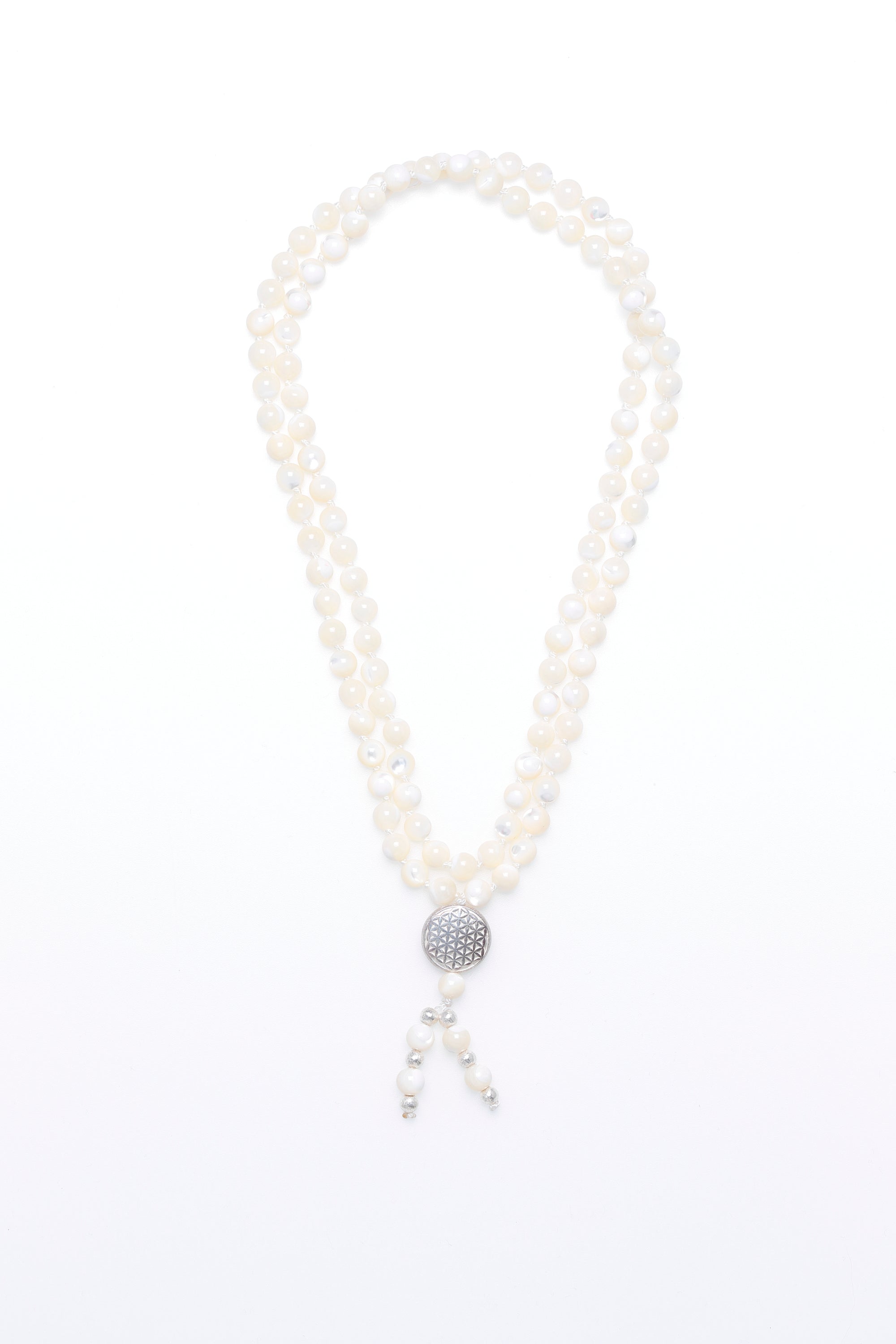 Mala Kette Blume des Lebens, Perlmutt