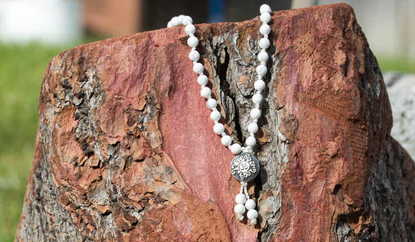Feine Mala Yoga Kette, Magnesit