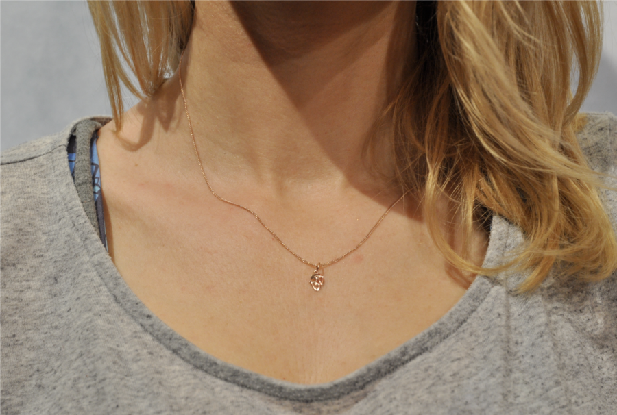 Yoga Halskette, Silence Chain OM, Silber